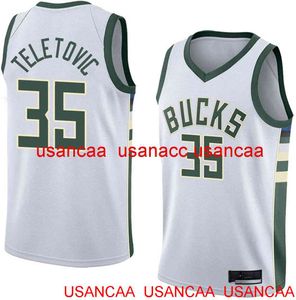 Zszyty #35 Teletovic Classic Jersey Custom Men Men Jersey Basketball Jersey XS-5xl 6xl