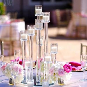 Wholesale tree centerpieces resale online - Party Decoration Inches Tall Wedding Arms Crystal Acrylic Candelabra Tree Centerpiece AB0153