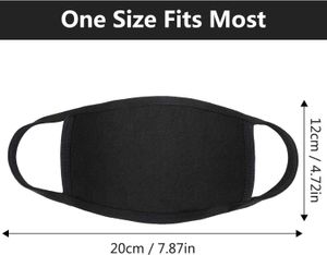 Designer Adjustable Anti Dust Face Mask Black Cotton for Cycling Camping Travel,100% Cotton Washable Reusable Cloth Masks