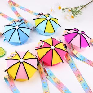 Hot-selling personality umbrella toy bag children stress relief puzzle cartoon silicone light zero wallet