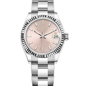 31 -миллиметровые женские часы Ladies Rolejes Watch Datejust Sapphire 18k Rose Gold Автоматическое движение механическое устричное юбилейное браслет Lady Master Watches vistwatc