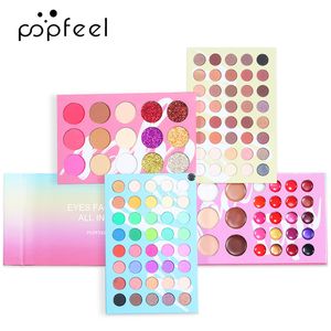 121 Colors Eyeshadow Lip Gloss Foundation Concealer Blush 4 In 1 Makeup Palette EP121