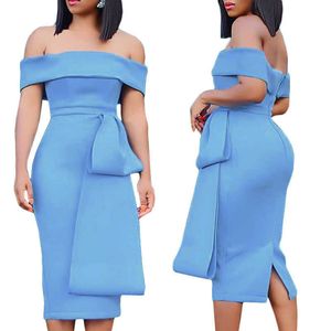 Tube Top Dress Women Slim Off Shoulder Sexy Party Clubwear Backless Evening Tunika Strapless Dresses Plus Storlek för Dam 210527