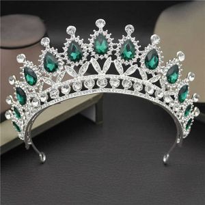 3 stil skönhet kristall brud tiara krona för drottning kung huvudbonad brud bröllop prom runda diadem hår smycken tillbehör x0726