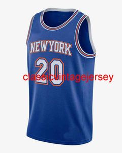 新しい2021 Kevin Knox＃20 Swingman Jersey Stitched Men Women Youth Basketball JerseysサイズXS-6XL