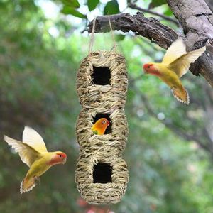 Bird Cages Easy-hanging Long-lasting Hanging Grass Hummingbird Nest Supplies