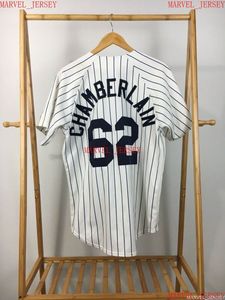 Homens homens jovens Joba Chamberlain #62 Jerseys de beisebol costura personalizar qualquer nome N￺mero Jersey XS-5xl