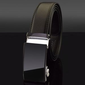 Belts Mens Fashion Automatic Buckle Leather Luxury Man Cinturones Hombre White Men Belt Alloy For 130cm 135cm 140cm
