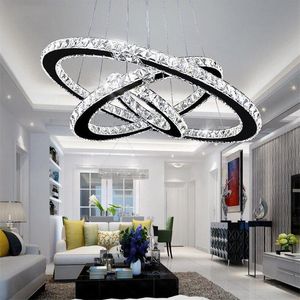 Modern K9 Crystal LED Lampadario Lampadari Light Home Lighting Chrome Lustro Lampadari Lampadari a soffitto Pendente per soggiorno