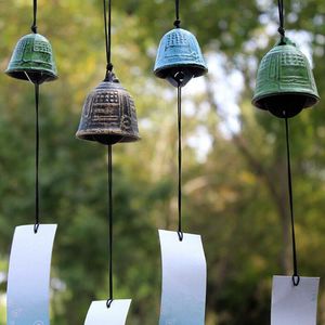 Decorative Objects & Figurines Japanese Style Windchimes Furin Antique Temple Bell Iwachu Cast Iron