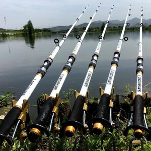 Wholesale high carbon tackling rods for sale - Group buy 2021 New Arrival Fishing Rod Spinning Fly Feeder Carbon Fiber Pesca Carp Fishing Rods feederHard FRP Telescopic pole