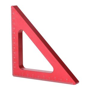 Professional Hand Tool Sets Degree Aluminum Alloy Angle Ruler Inch Metric Triangle Carpenter s Workshop Woodworking Square Measuring