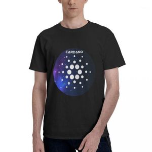 Uzay Tişörtleri toptan satış-Erkek T Shirt Promo Cardano Uzay Galaxy Crypto Ada Cryptocurrency Temel Kısa Kollu T Shirt Binance Coin Baskı Tees EUR Boyutu