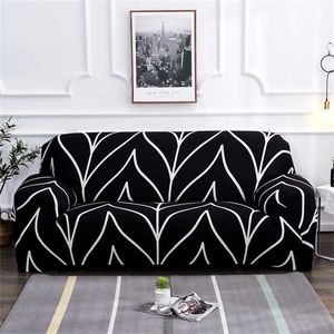 Modern Elastic Sofa Covers for Living Room Sectional Corner Slipcovers Couch Chair Protector 1 2 3 4 Seater 211207