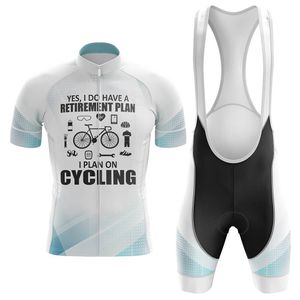 2024 Emeklilik Planı Bisiklet Jersey Set Summer Mountain Bike Giyim Pro Bisiklet Bisiklet Jersey Sportswear Suit Maillot Ropa Ciclismo