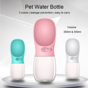 Pet Water Dispenser Pet Portable Water Bottle Travel Puppy Cat Dog Bowl Drinking Cup Outdoor pet Feeder Bottle For Dog Product Y200922