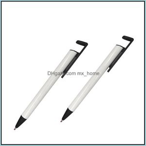 Ballpoint Pens Writing Supplies Office & School Business Industrial Blank Heat Transfer Pen Promotional Sublimation Customized Clip Black In