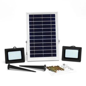 2 pcs 5w 54 levou luz de inundação à prova d 'água sensor solar