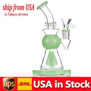 10 inch Thick Glass Beaker Bong Smoking Water Pipes Thick base Recycler Heady Dab Rigs Hookahs With mm tobacco Bowl cheap