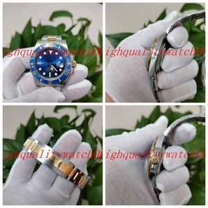 Orologi automatici da uomo BP 2813 fabbrica 40mm 116613 quadrante blu lunetta in ceramica vetro zaffiro serie classica in acciaio inossidabile bicolore oro