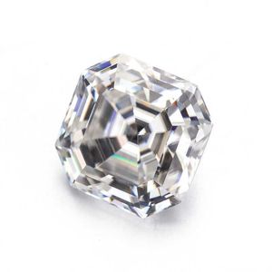 Starsgem 9 * 9 мм GH VVS Высокое качество 4CT Moissanite Bead Asscher Cut Moissanite Gemstone для ювелирных изделий H1015