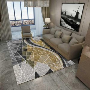 Carpets Nordic Modern Geometric Carpet For Living Room Rug Kids Bedroom Bedside Rugs Square Home Sofa Table Decor Mat