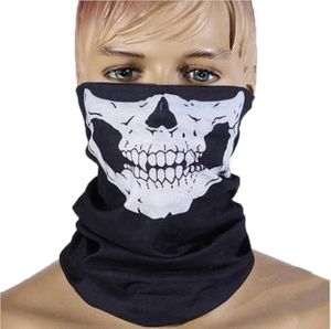 Skalle Protective Dust Face Mask Bandana Seamless Magic Neck Gaiter Face Mask Cover Shield Motorcykel Ridning Scarf Cykling Vandring Y1020