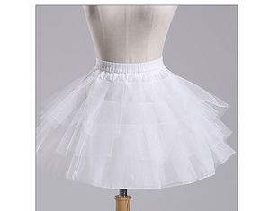 2022 White or Black Short Petticoats 2021 Women A Line 3 Layers Underskirt For Wedding Dress jupon cerceau mariage