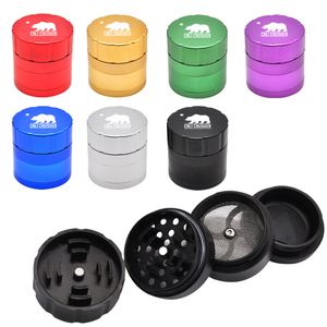 AlumiGrip 53MM Herb Grinder: CNC Teeth, 4-Piece, Glass-Friendly, Tobacco & Spice Crusher for Smokers - Includes Accessory Kit.