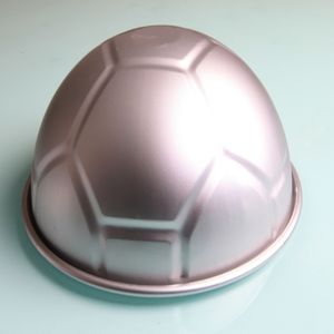 20cm semikirkelfotbollskaka bakplattformar 8 tums kakor mögel aluminium fotbollar mögel choklad bakeware verktyg