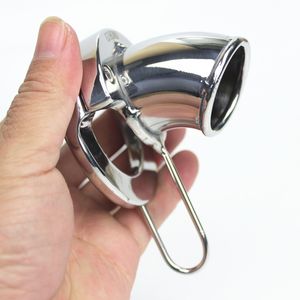 5 Sizes Cockrings Scrotum Pendants Stainless Steel Male Chastity Cage,Load-bearing Pendant Testicle Penis Cage Ring Sex Toys for Men BB2-2-249