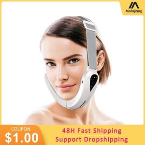 Face Lift Devices RF Microcurrent V Shaping Massager Light Therapy Slimming Reduce Double Chin Beauty Apparatus 220216