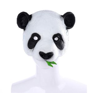 Panda Cosplay Maskesi Cadılar Bayramı Paskalya Kostüm Parti Maskesi Maskeleri Masquerade Yetişkinler Için Erkekler Kadınlar PU Maske HNA17013