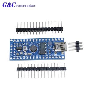 Circuitos integrados Nano V3.0 3.0 CH340G ATMEGA168 Mini Mini Micro Controlador Micro para Arduino 3.3V 5V Microcontrolador UART Interface