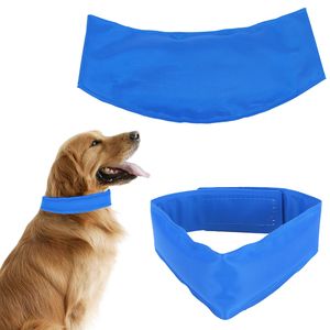 Sommar Sunstroke Förebyggande för Dog-Collar Cooling Neck Dog Justerbar Pet Ice Collar Leash för hundar ZA0009