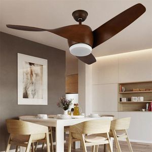 Ceiling Fans ORY Modern Light With Fan Remote Control 3 Colors LED For Living Room Dining Restaurant