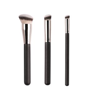 3pcs / set Non-Marking 170 Foundation Borste 270 Skrunka Rundhuvud Bullet Concealer Brush Makeup Brushes Free Drop Ship