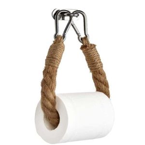 Toilet Paper Holders Shelves For Toilets Vintage Towel Hanging Rope Tissue Holder Home Hotel Bathroom Decoration Supplies GGA5142