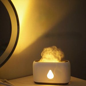 Umidificatori nordici piccolo fuoco con fiamma aroma diffusore umidificatore aromaterapia atmosfera lampada camera da letto soggiorno auto
