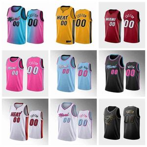 Maglie basket\rMiami\rHeat Jimmy Butler Tyler Herro Bam Ado Duncan Robinson Qualsiasi giocatore personalizza una maglia