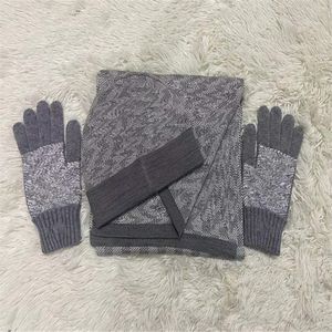 2022 High Quality Wool Beanie Hat Scarf Glove Femmes Scadroet 3Pieces Set Hiver chaud Chapeauxet foulards Chapeau de bonnet pour hommes Hats Scarves Gloves Sets 789