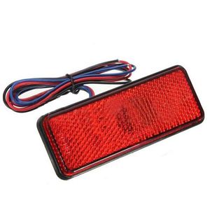 Bulbs LED Reflector Red Rear Tail Brake Stop Marker Light Truck Trailer SUV Motorcycle