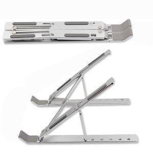 Suporte ajustável do portátil dobrável Tablet PC Kickstand para o suporte do computador do macbook do caderno que levanta o suporte de refrigeração da liga de alumínio antiderrapante