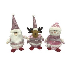 Weihnachten Kinder Geschenk Bonbonglas blinkende Lichter Weihnachtsmann Schneemann Elch Ornamente