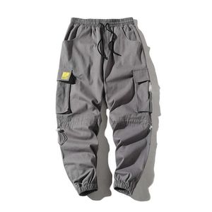 2020 Mens Streetwear Pants Casual Joggers Ankle Length Loose Sweatpants Harem Pants Harajuku Trousers Y0927