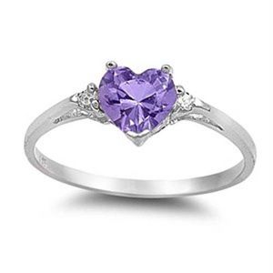 Moda feminina coração prata esmeralda promessa anel de casamento anéis para mulheres tamanho 6 7 8 9 10