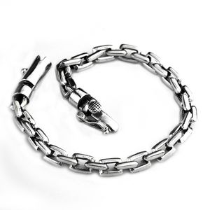 Bracciale in argento sterling 925 Catena da uomo Trend Light Luxury High-End Nicchia Spessa Industria pesante Accessori per gioielli di moda