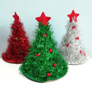 Christmas Tree Hat On 1pc Headband Father Christmas Xmas Party Santa Fancy Dress Costume Hat Holiday decorations Headgear