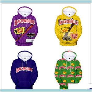 Bluzy odzież odzież Mężczyźni Bluzy Backwoods 3D Print Streetwear Fashion Hoodie Mężczyźni/kobiety jesienne zimowe potu hip -hopowe