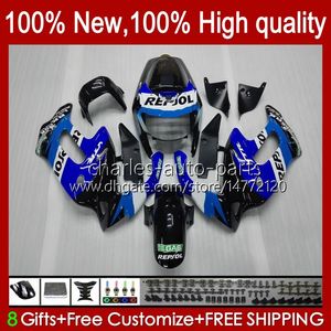 Kit de corpo para Honda VTR1000F Superhawk VTR1000 51No.24 VTR 1000 F 1000F 97 98 99 00 01 02 03 04 05 VTR-1000F Repsol Blue 1997 1998 1999 2008 2005